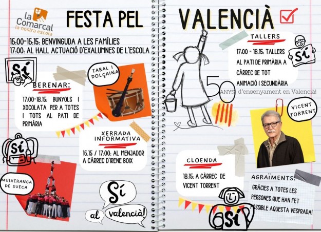 La Comarcal cartell Faesta pel valencià