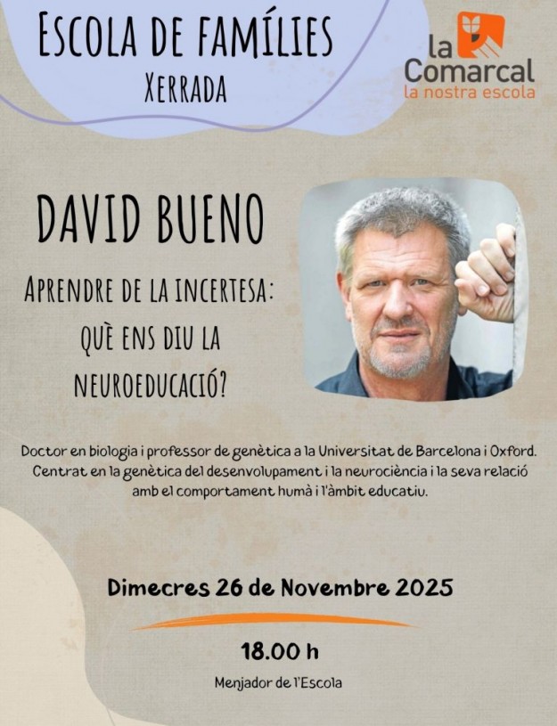 ESCOLA DE FAMÍLIES – DAVID BUENO